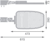 LEDVANCE LED-Aufsatzleuchte 90W 60mm gr SL AREA SPD LA V 90W 730 RV35ST GY 3000K