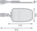 LEDVANCE LED-Aufsatzleuchte 120W 60mm gr SL AREA SPD LA V 120W 730 RV35ST GY 3000