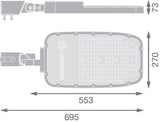 LEDVANCE LED-Aufsatzleuchte 150W 60mm gr SL AREA SPD XL V 150W 740 RV35ST GY 4000