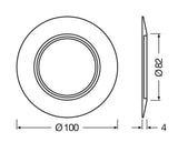 LEDVANCE Dekorelement ws ST 100mm H4mm SP RING D100 WT