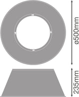 LEDVANCE Reflektor si sym direkt mt Alu HB ALU REFLECTOR 147 190 210W 500x235mm