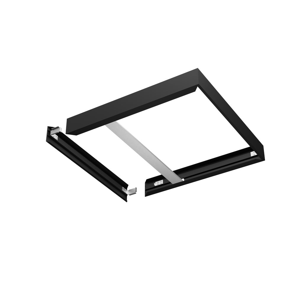 LEDVANCE Einbaurahmen sw Alu L600mm PANEL 600 SURFACE MOUNT KIT H75 BK B600m