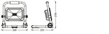 LEDVANCE LED-Bauleuchte 20W 6500K 2000lm LED WORKLIGHT VALUE BATTERY R-STAND IP54