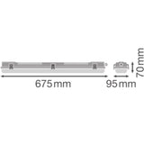 LEDVANCE LED-Feuchtraumleuchte gr DP HOUSING 600 P 2XLAMP MT IP65