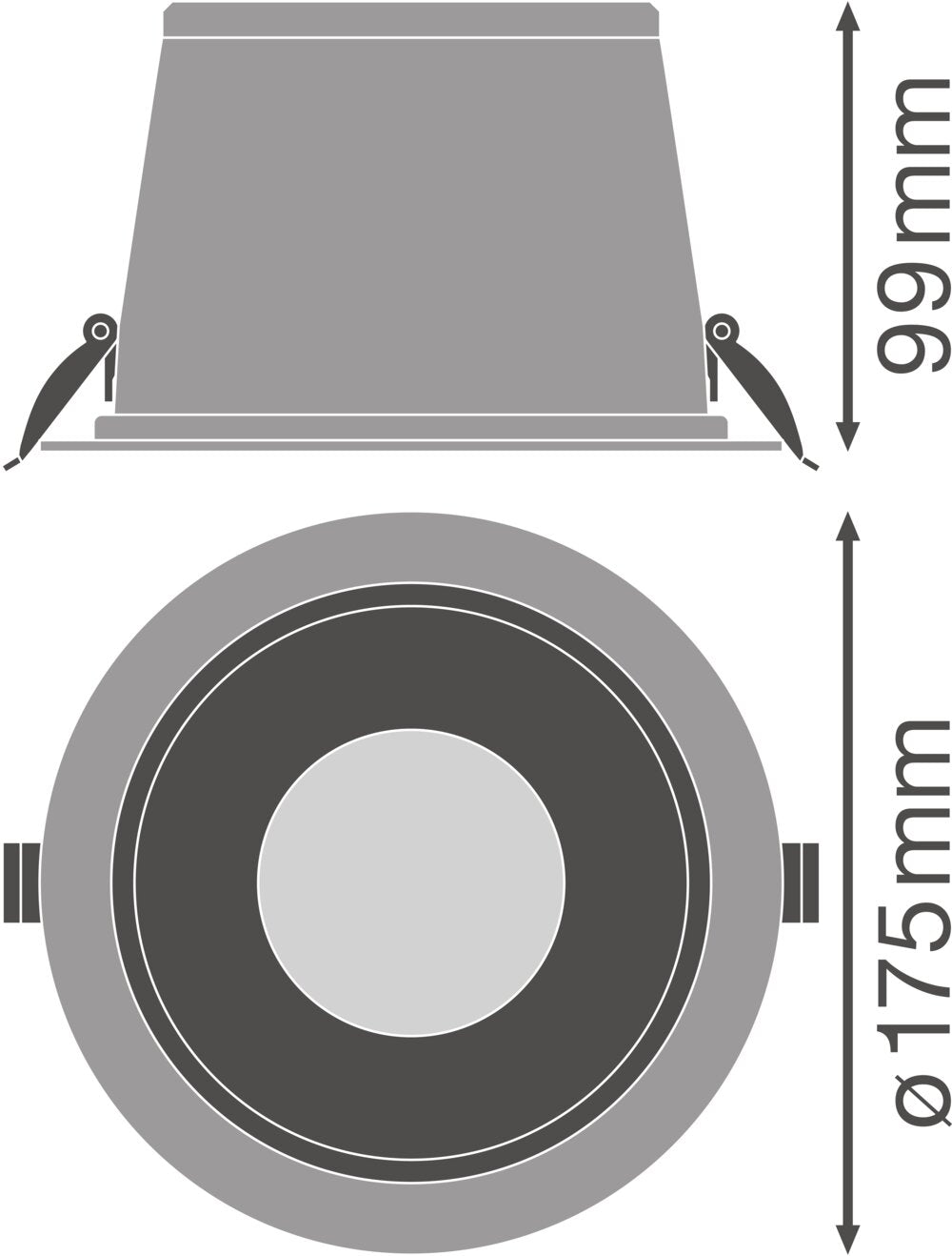 LEDVANCE LED-Einbaustrahler 20W EVG 1LED BIOLUX HCL DL DN150 S 20W TW ZB ws ws