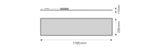 LEDVANCE LED-Panel 1195x295mm 40W 4100lm BIOLUX HCL PL 1200 S 40W TW DALI 2700-65