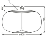 OSRAM LED-Kugellampe FM E27 4W 1800K ws 1906 Big Elipse 6 Fil Mag 4W 818 Sm 60lm