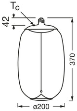 OSRAM LED-Kugellampe FM E27 4W 2700K amb 1906 Big Elipse Oval 27 Fil Mag 4W 280lm