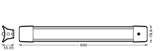 LEDVANCE LED-Deckenanbauleuchte 24W ws OFFICE LINE CURVE SUSPENDED 0.6M 24 4000