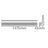 LEDVANCE LED-Deckenanbauleuchte 52W sw LN INV D 1500 P 52W 940 DAVR BK 4000K