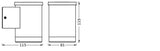 LEDVANCE LED-Wandanbauleuchte 0,5W 3000K Endura Style Solar Wall Oxford Dark 50lm