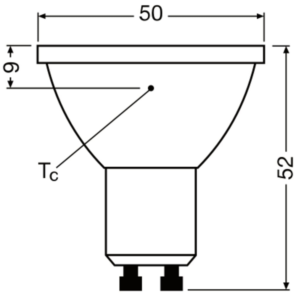 LEDVANCE LED-Reflektorlampe GU10 PAR16 E LED PAR16 35 36° DIM S 2.4W 927 GU1 PAR1
