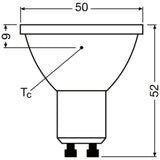 LEDVANCE LED-Reflektorlampe GU10 PAR16 E LED PAR16 35 36° DIM S 2.4W 927 GU1 PAR1