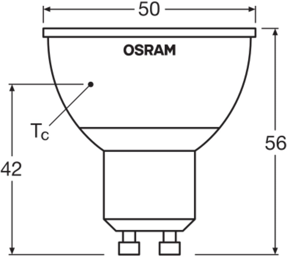 OSRAM LED-Reflektorlampe GU10 PAR16 4,5W LED Superstar PAR16 25 RGBW RC 2.9W PAR1