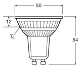 LEDVANCE LED-Reflektorlampe GU10 PAR16 E LED PAR16 50 36° P 3.7W 840 GU10 PAR16
