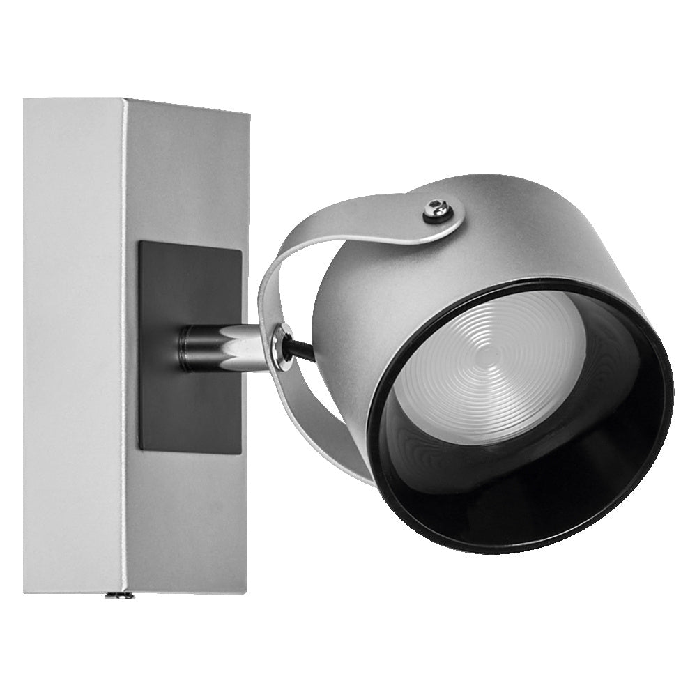 LEDVANCE LED-Wandanbauleuchte 5,8W 3000K Decor Spot Jupiter Silver 1 Spot 185lm