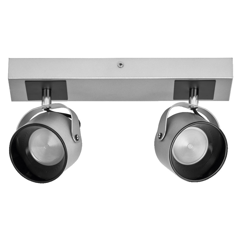 LEDVANCE LED-Deckenanbauleuchte 11,5W si Decor Spot Jupiter Silver 2 Spot 3000K
