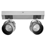 LEDVANCE LED-Deckenanbauleuchte 11,5W si Decor Spot Jupiter Silver 2 Spot 3000K