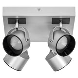 LEDVANCE LED-Deckenanbauleuchte 22W si Decor Spot Jupiter Silver Plate 3000K