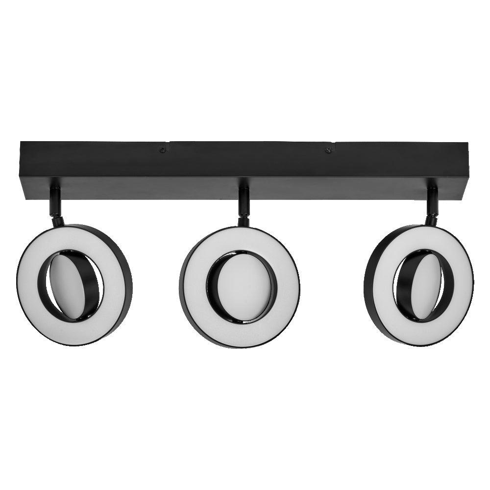 LEDVANCE LED-Deckenanbauleuchte 29W sw Decor Spot Saturn CLICK-CCT Black 3 3000