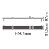 LEDVANCE LED-Geräteträger 20W 1LED Konv TRUSYS FLEX T5 TRACK DT WT IP20 ws G5