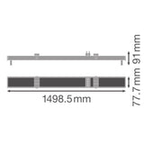 LEDVANCE LED-Geräteträger 20W 1LED Konv TRUSYS FLEX T5 TRACK ST WT IP20 ws G5