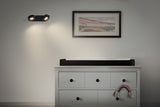 LEDVANCE LED-Deckenanbauleuchte 10,5W sw Decor Spot Venus Black 2 Spot 3000K