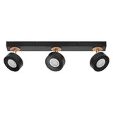 LEDVANCE LED-Deckenanbauleuchte 14,4W sw Decor Spot Pluto Black 3 Spot 3000K