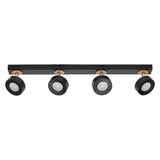 LEDVANCE LED-Deckenanbauleuchte 19,2W sw Decor Spot Pluto Black 4 Spot 3000K