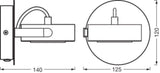 LEDVANCE LED-Wandanbauleuchte 5,5W 3000K Decor Spot Venus Black 1 Spot 210lm sw