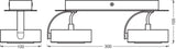 LEDVANCE LED-Deckenanbauleuchte 10,5W ws Decor Spot Venus White 2 Spot 3000K