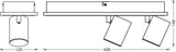 LEDVANCE LED-Deckenanbauleuchte 29W ws Decor Spot Mars CLICK-SELECT White 3000K