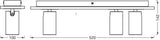 LEDVANCE LED-Anbauleuchte 10,2W 2700K ws Decor Spot Mercury GU10 White 3x3.4 690l