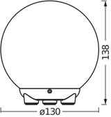 LEDVANCE LED-Schreibtisch 2,5W 2200K EVG Smart+ Wifi Ball Magic Mini RGBW US 130l