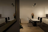 LEDVANCE LED-Anbauleuchte 13,6W 2700K sw LED Spot Octagon GU10 Black 4x3.4W 920lm
