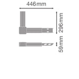 LEDVANCE Kupplung/Verbinder L ws 8p TRUSYS FLEX L01-NODE 8P WT 446mm