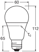 OSRAM LED-Lampe E27 6,5W 4000K ws 600lm LED Star Classic A 45 6.5W 840 12-3 F