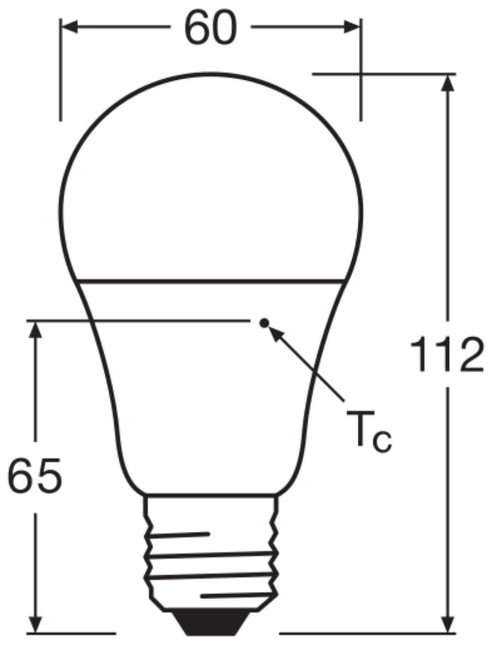 OSRAM LED-Lampe E27 9W 4000K ws 940lm F LED Star Classic A 65 9W 840 12-36V matt