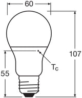 LEDVANCE LED-Lampe E27 A60 8,5W 2700K ws LED Classic A 60 Recycled Plastic 8 806l