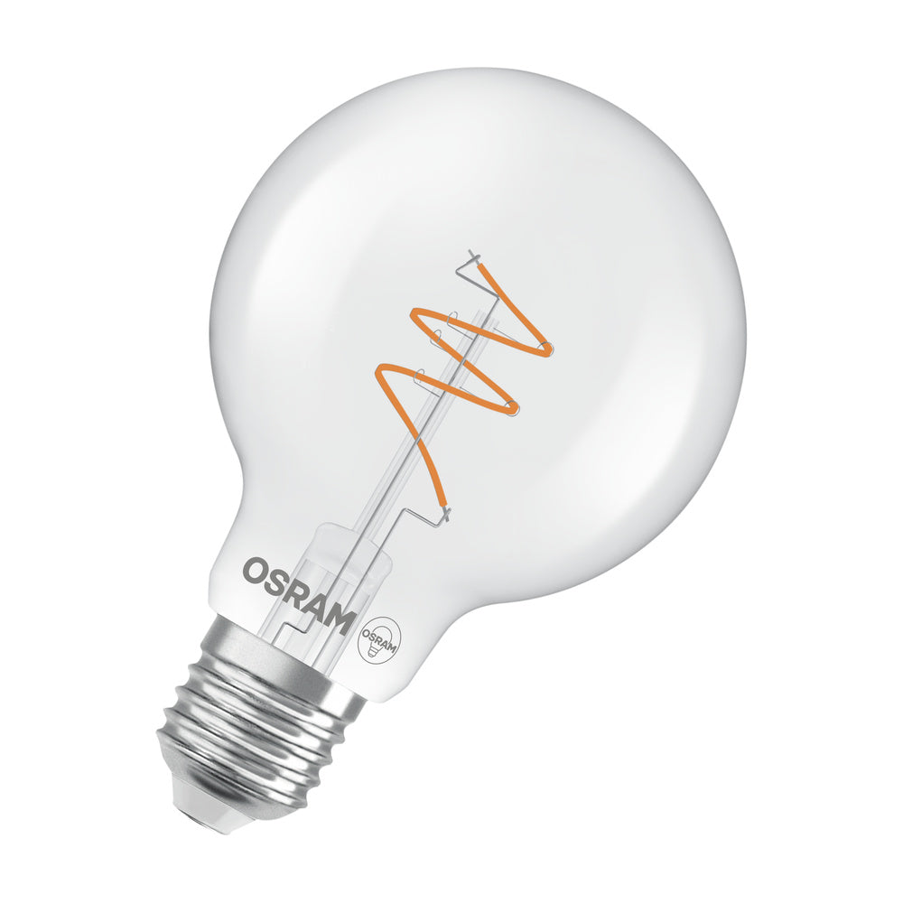 OSRAM LED-Kugellampe FM E27 G80 4,6W ws 1906 Globe 80 40 Spiral Fil DIM 4.6 2700