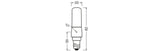 LEDVANCE LED-Röhrenlampe E14 6,5W 2700K LED T Slim 60 320° DIM P 6.5W 827 C ws