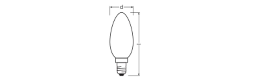 LEDVANCE LED-Kerzenlampe FM E14 1,2W ws LED Classic B 25 Fil EE A S 1.2W 84 4000