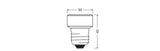 OSRAM LED-Reflektorlampe E27 3,5W 2700K LED STAR FLAT 28 Non-DIM 3.5W 827 F sw