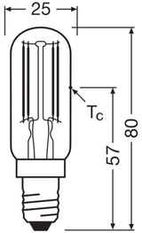 OSRAM LED-Röhrenlampe FM E14 6,5W 2700K LED Special T26 55 300° Fil DIM 6.5 ws