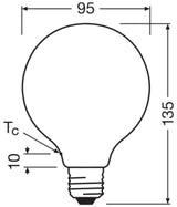 LEDVANCE LED-Kugellampe FM E27 G95 3,8W LED Classic Globe 95 60 Fil EE A S 2700K