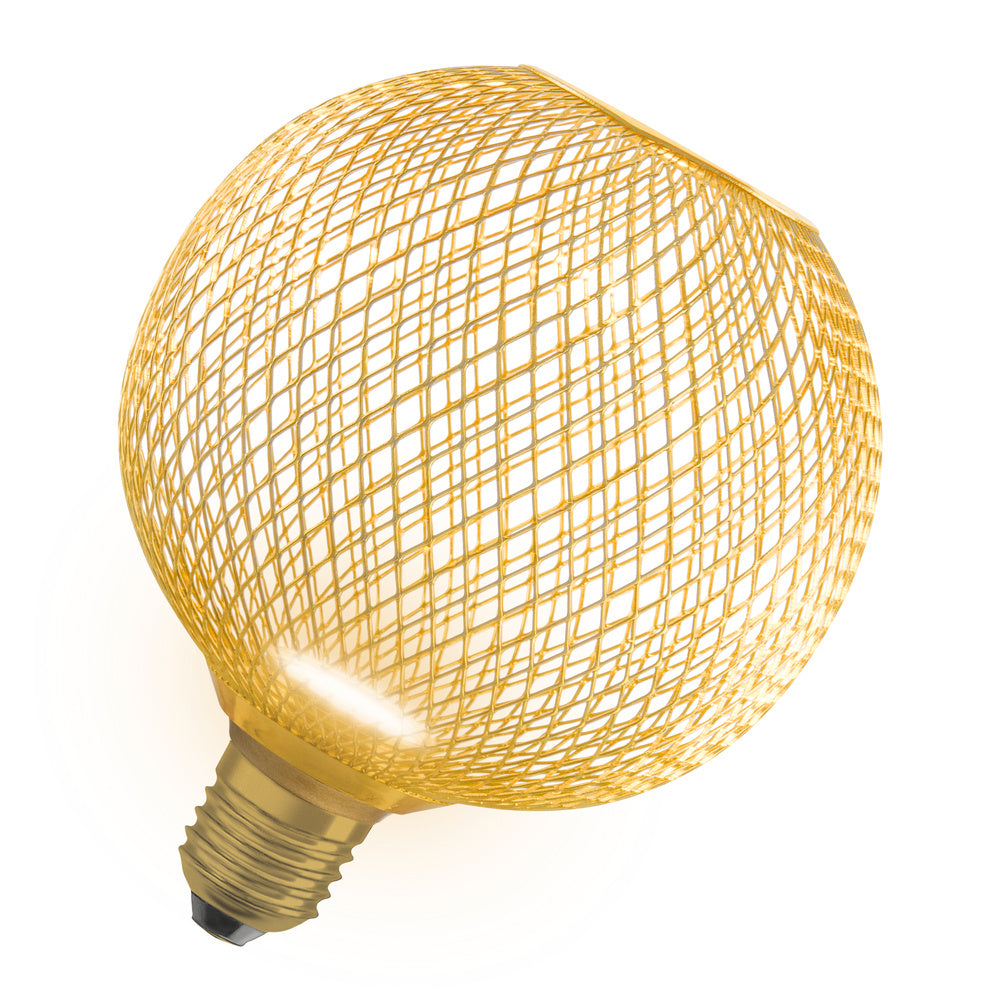 OSRAM LED-Kugellampe E27 G125 3,5W 2700K DECOR LED FLAT GLOBE 125 GOLD 3.5W go F