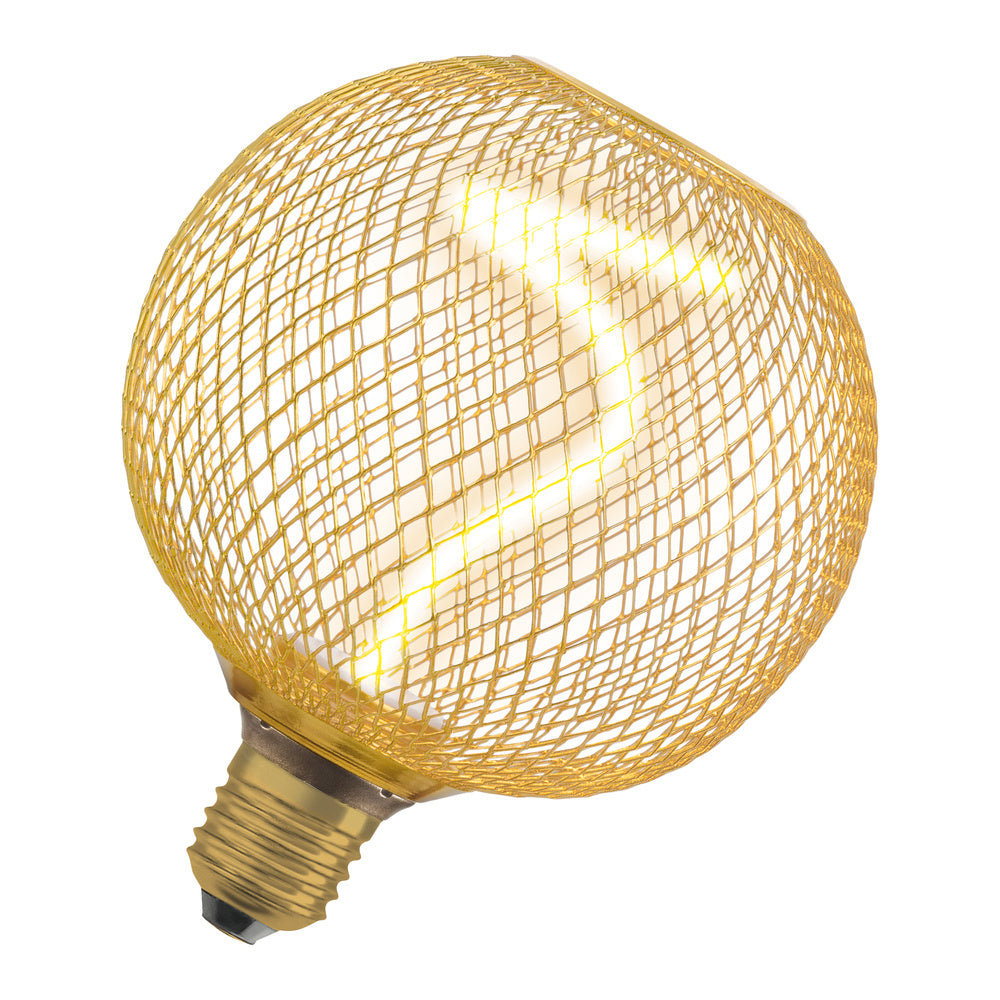 OSRAM LED-Kugellampe FM E27 G125 3,5W go DECOR LED SPIRAL FIL GLOBE 125 GOLD 1800
