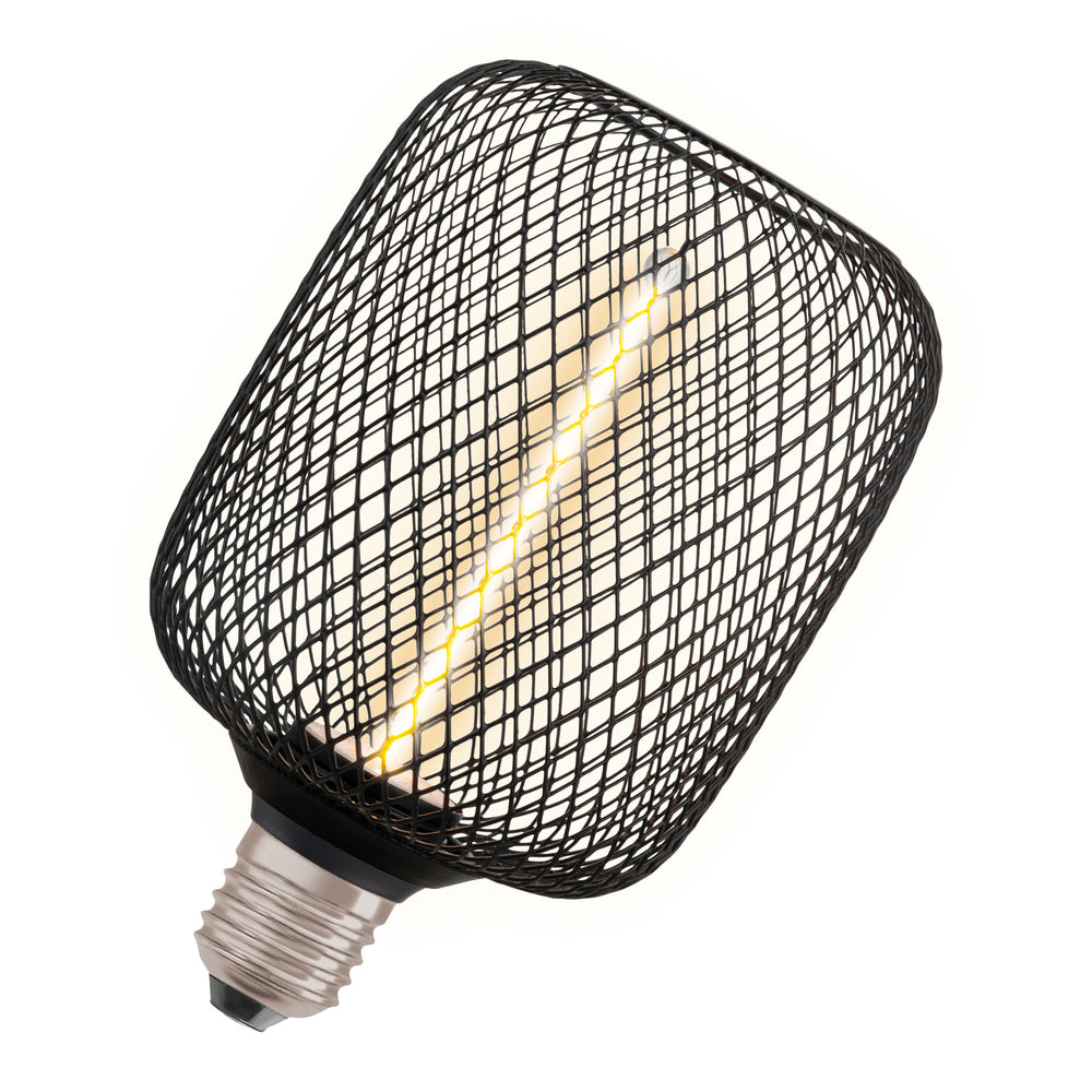OSRAM LED-Kugellampe FM E27 3,5W 1800K DECOR LED STRAW FIL SQUARE 100 BLAC go