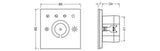 LEDVANCE Steuergerät 3,7W IP20 MANUAL CONTROL UNIT TOUCH DALI-2