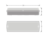 LEDVANCE LED-Wannenleuchte 9W 3000K ws BLKH COMP RC SEN V 8W CPS IP65 WT 840lm